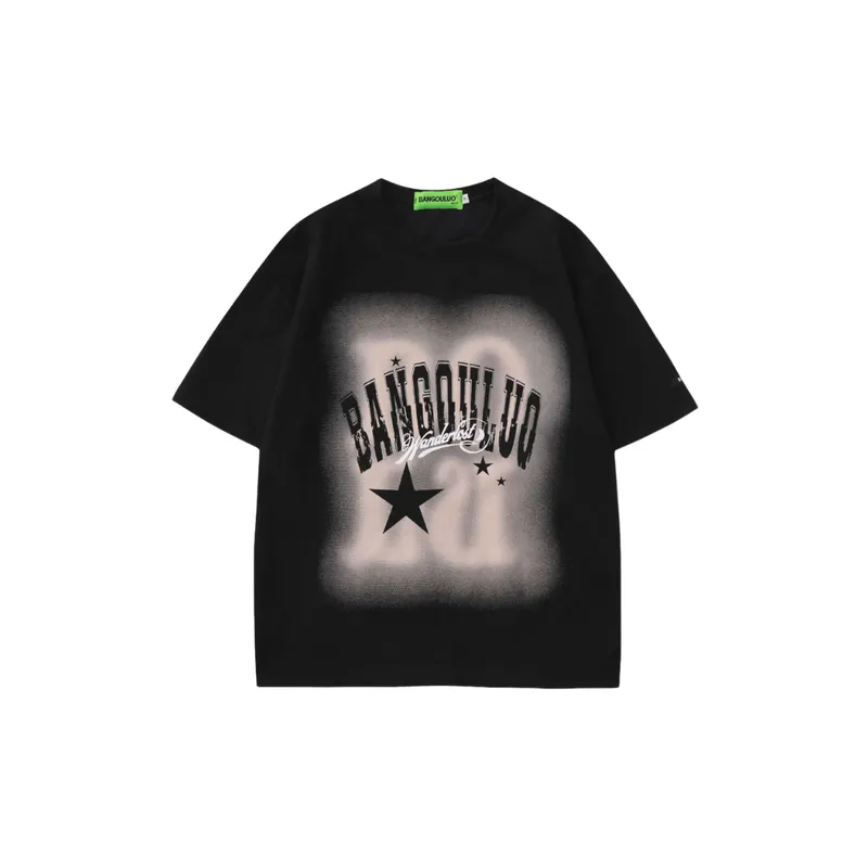 Retro Trendy Short Sleeved T Shirt-4