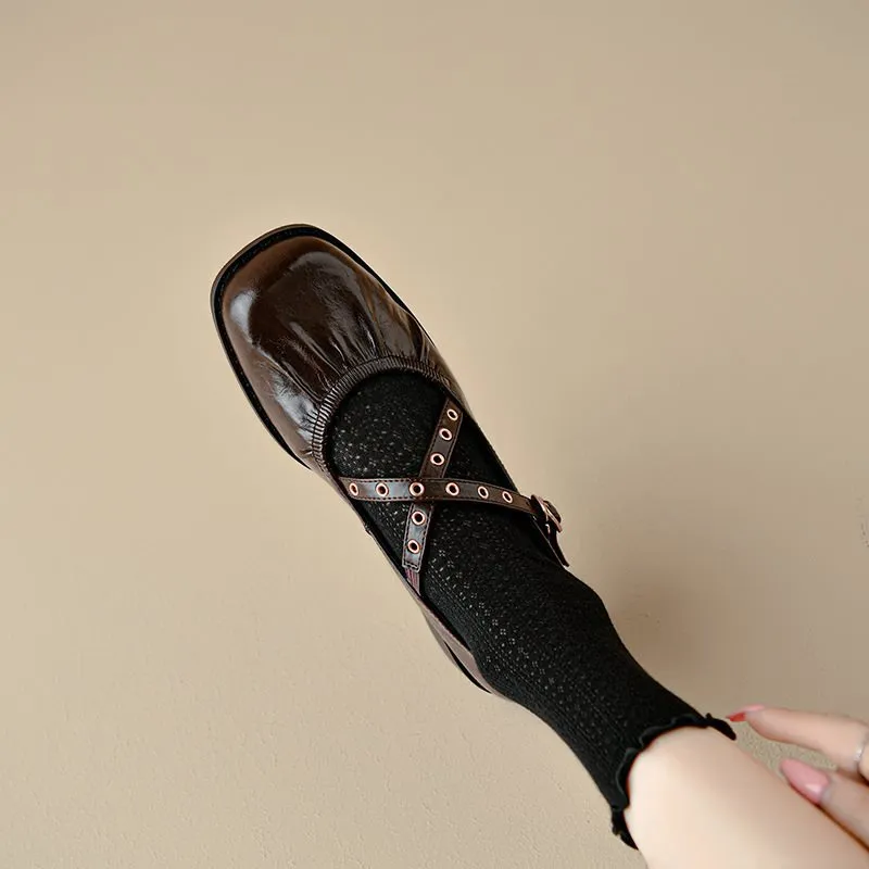 Retro Punk Mary Jane Shoes-2