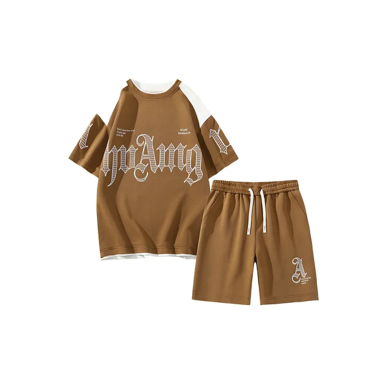 Casual Shorts and Trendy T Shirt Set-0