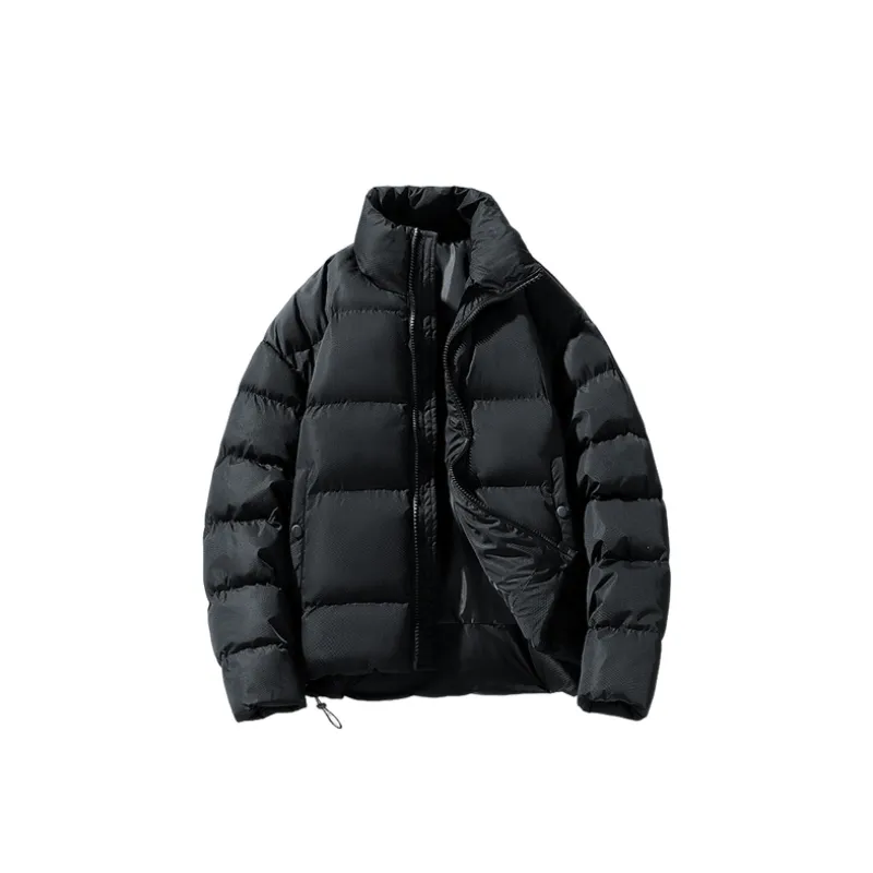 Simple Contrast Color Corduroy Quilted Jacket