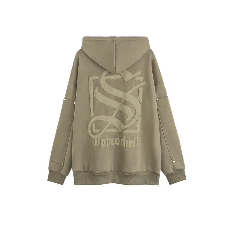 Corpse Handsome Character Design Cardigan Fleece lined Hoodie-1