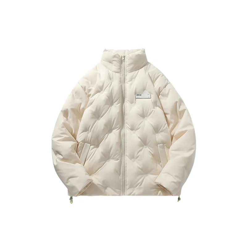 Casual Loose Blended White Duck Down Jacket-3