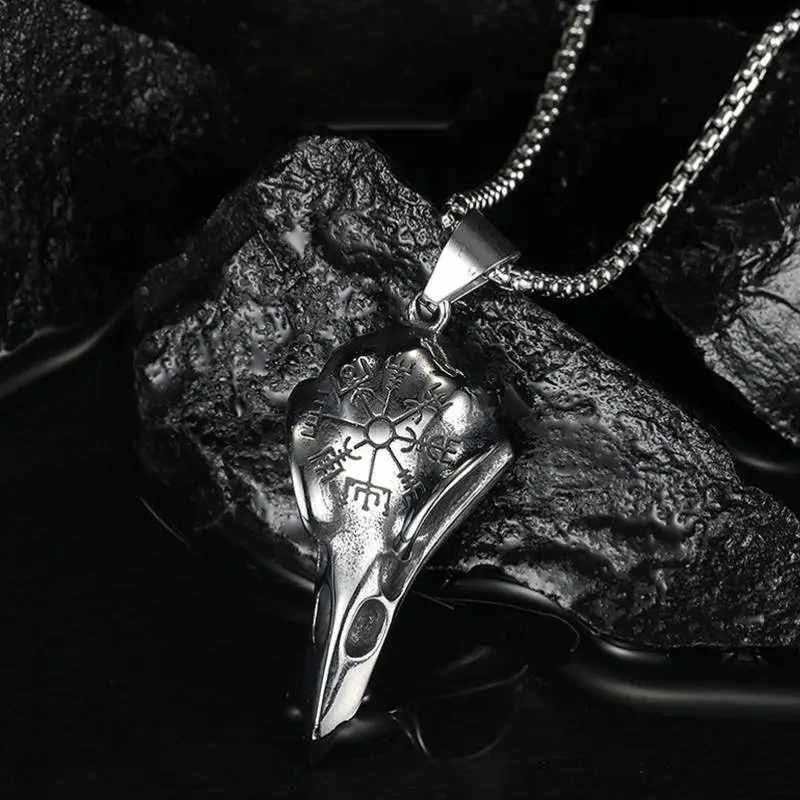 Retro Stainless Steel Necklace Man-3