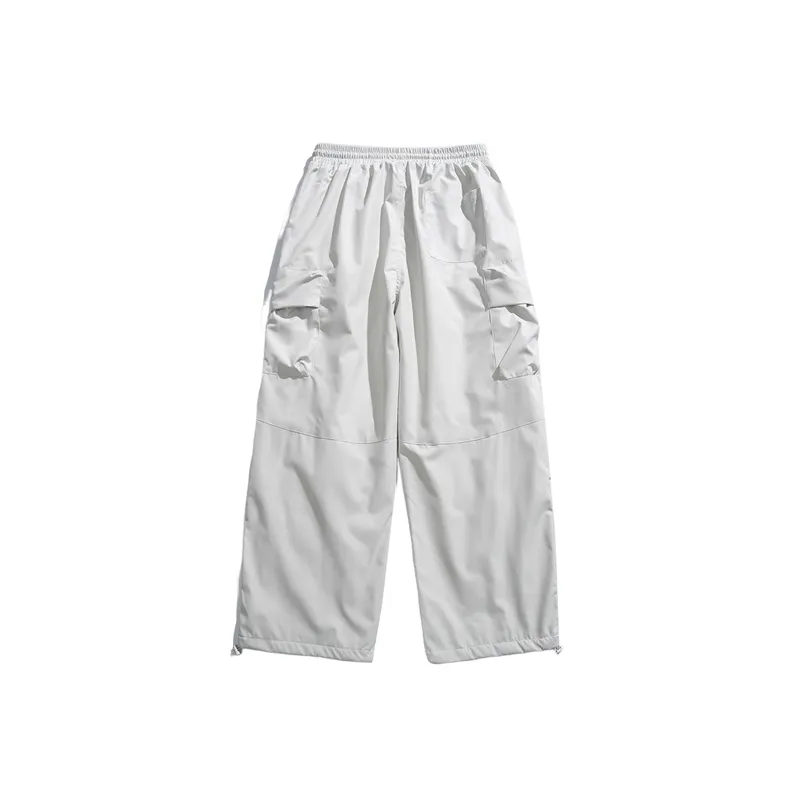 Fashionable Simple Blended Synthetic Fabrics Casual Pants-1