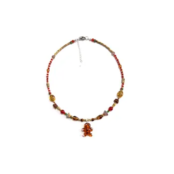 Gingerbread Man Candy Necklace Christmas Gift