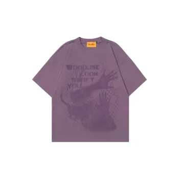 Blurring Cat Print Tee