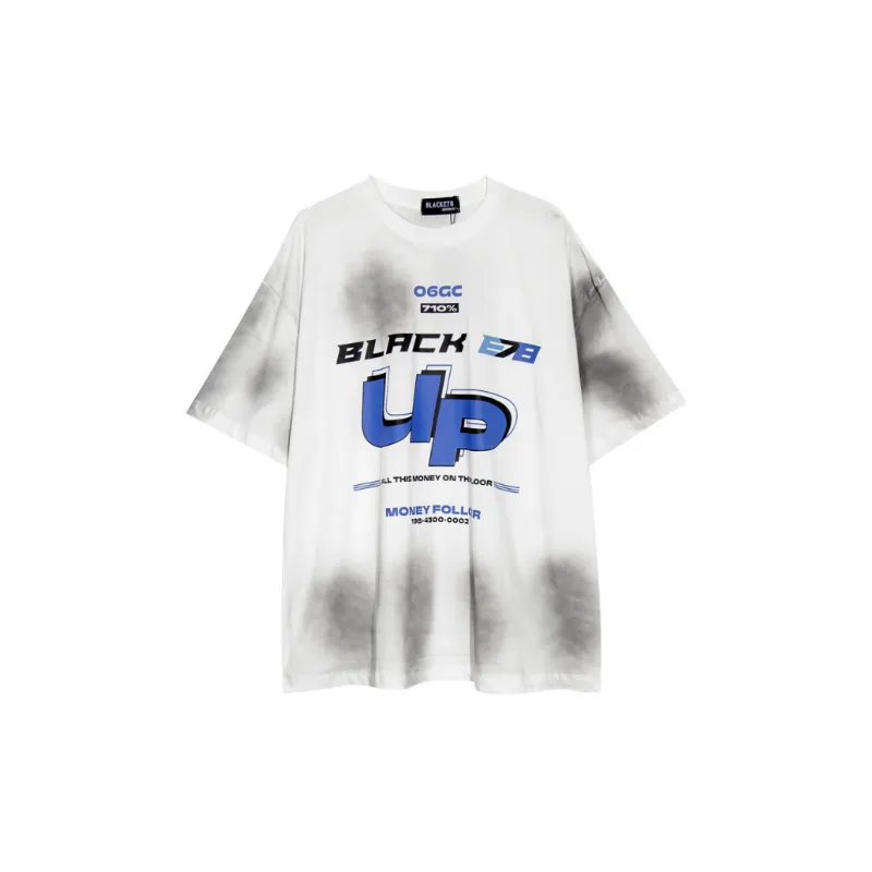 Fashionable Tie Dye 100% Cotton T Shirt-0