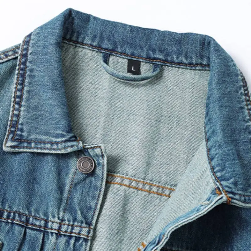 Retro Loose Denim Jacket Man-4