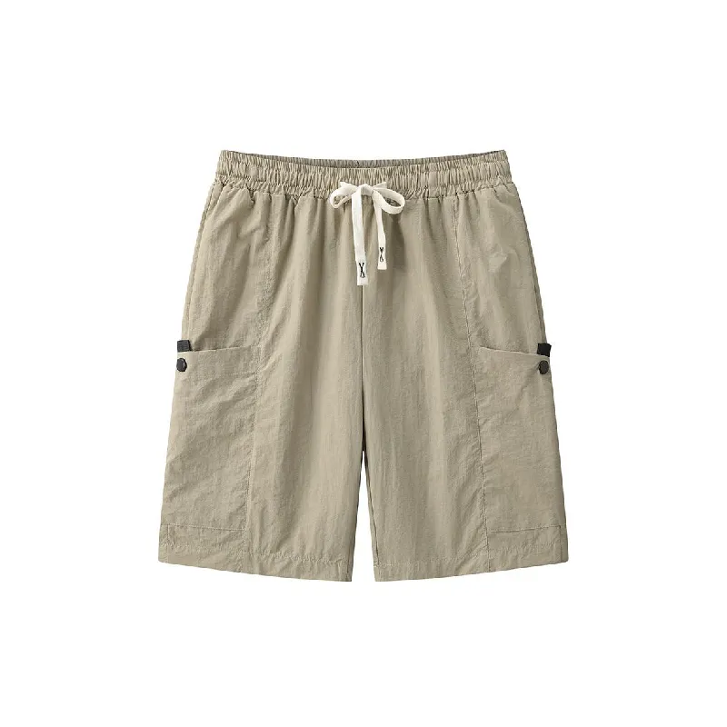 Casual Sporty Nylon Cargo Shorts-2