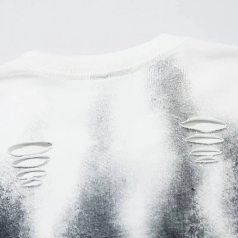 Street Loose Cotton Blended Fabric T Shirt-5