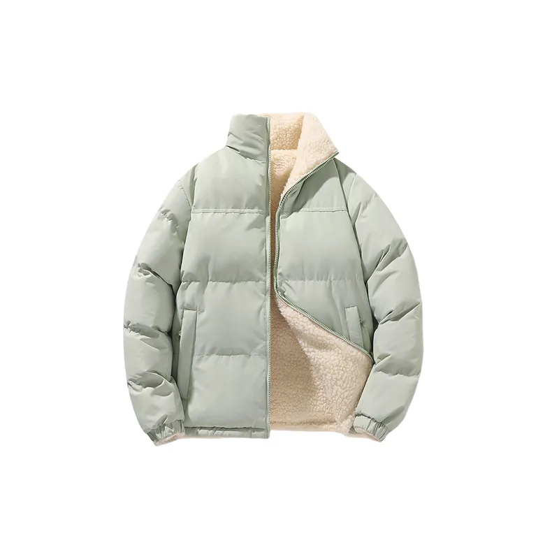 Simple Casual Blended Synthetic Fabrics Quilted Jacket-0
