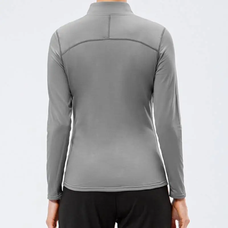 Sporty Long Sleeve Polyester Fitness Clothing Women-10