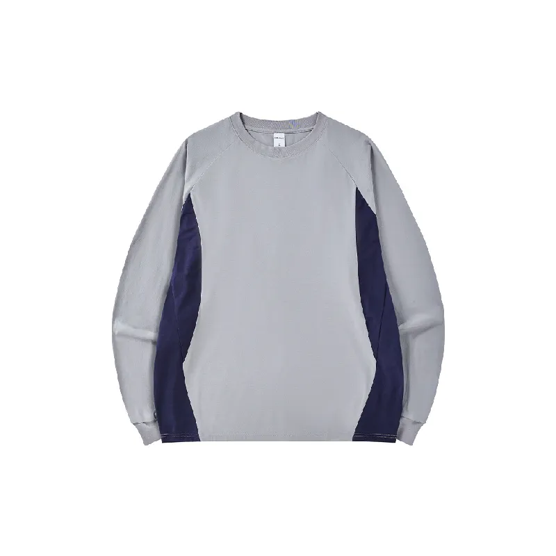 Simple Contrast Color 100% Polyester T Shirt-6