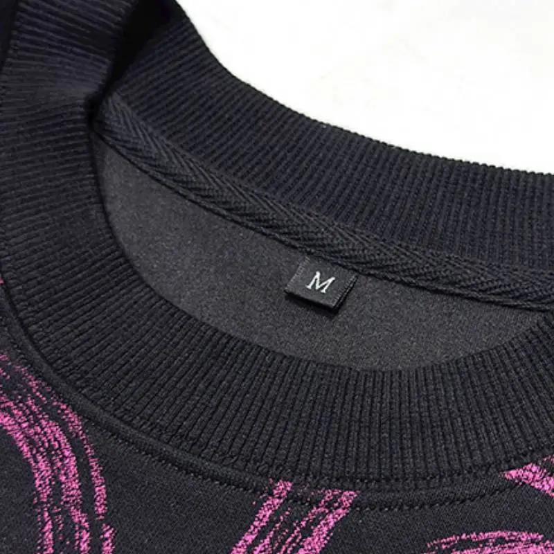 Casual Loose Cotton Blended Fabric Sweatshirt-3
