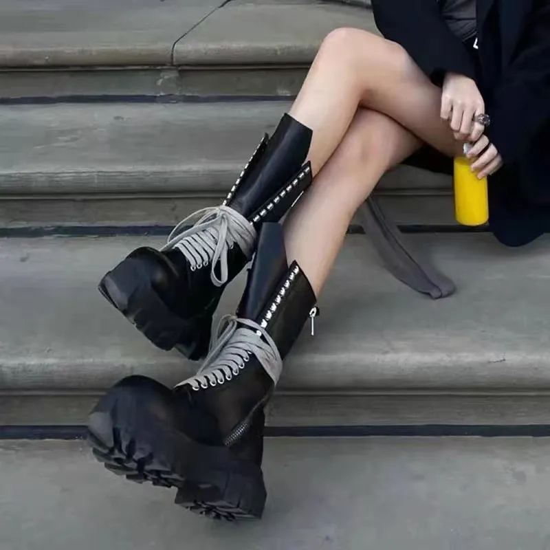 Elegant Simple Knee High Boots-1