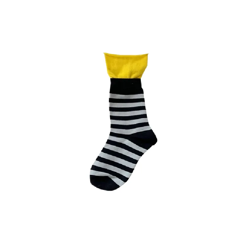 Basics Simple Polyester Mid Calf Sock-4