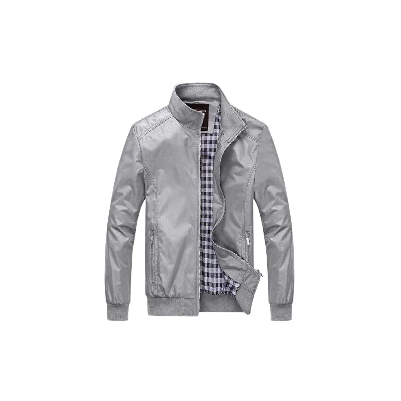 Casual Zipper Blended Synthetic Fabrics Jacket-1
