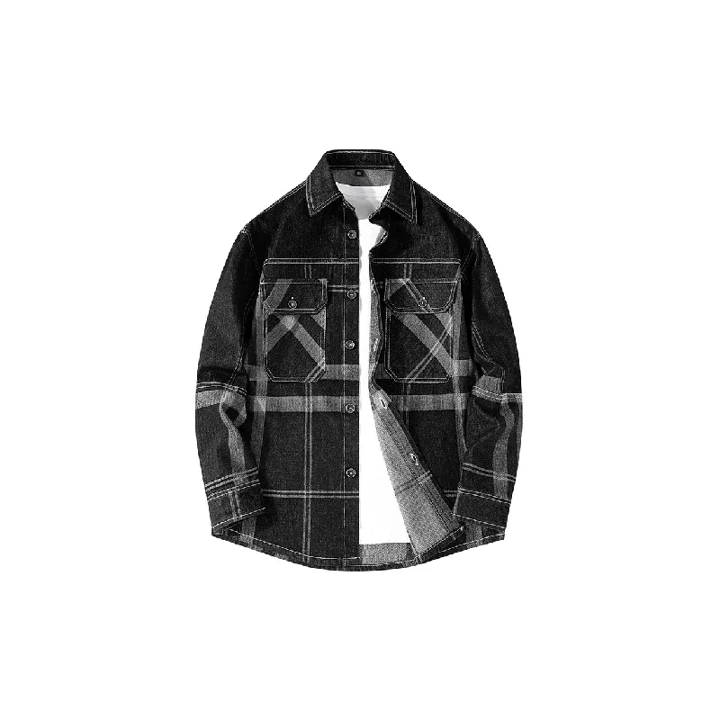 Fashionable Plaid Jacket-0