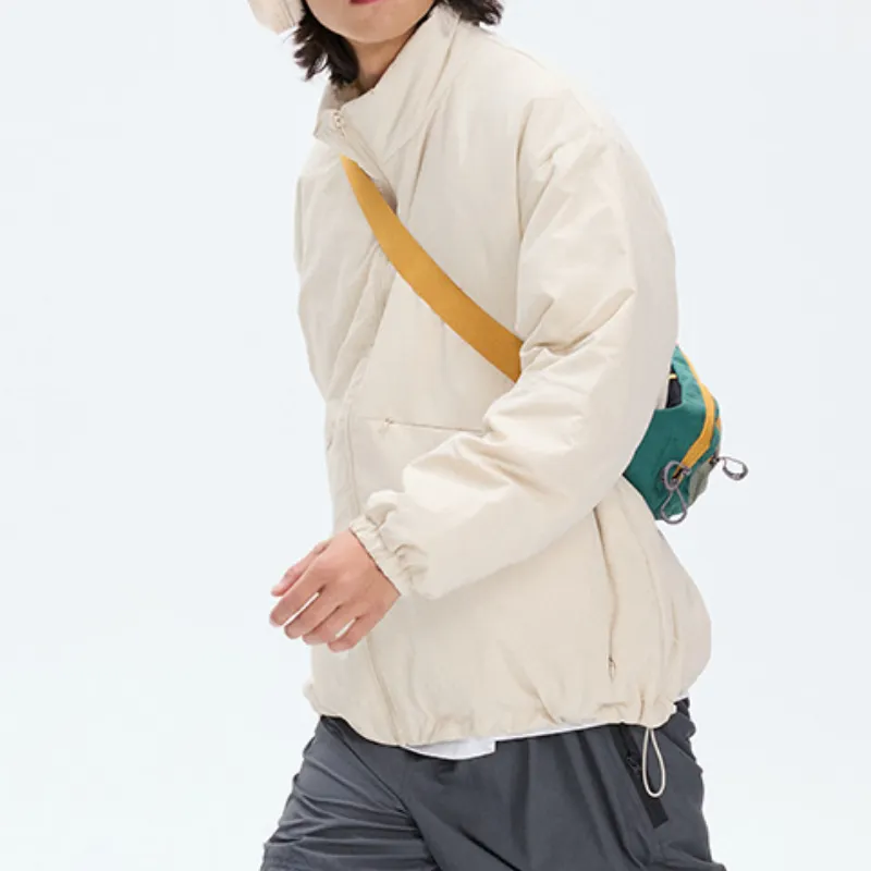 Casual Simple White Duck Down Jacket-5