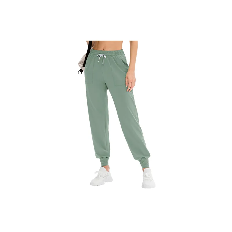 Casual Simple Polyester Sports Pants Women-6