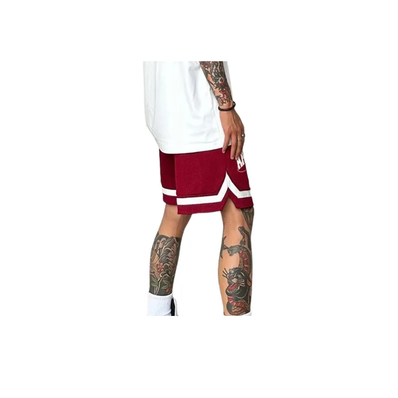 Tide Letters Printed Mesh Shorts-2