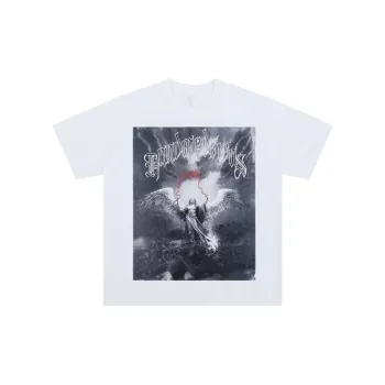 Casual Retro Cotton Blended Fabric T Shirt