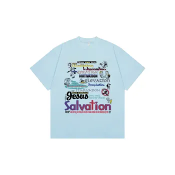 Cross border Wholesale American Hip hop Letter Printed Short sleeved T shirts For Men And Women Heavy Cotton 260g Lovers T shirts