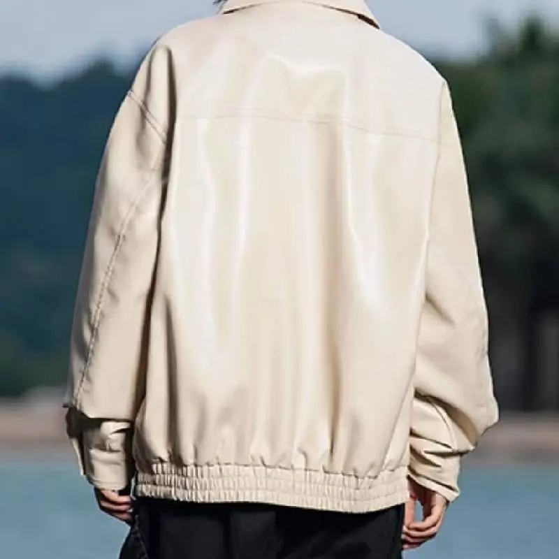 Fashionable Waterproof Polyester Leather Jacket Women-3