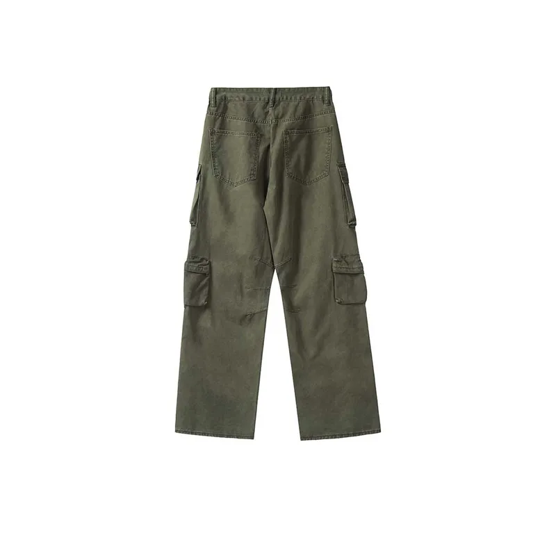 Trendy Street Loose Multi Pocket Pants-5