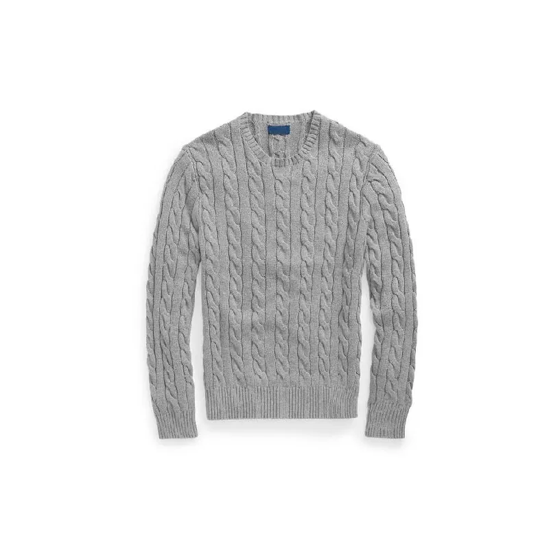 Simple Warm Blended Synthetic Fabrics Sweater-1