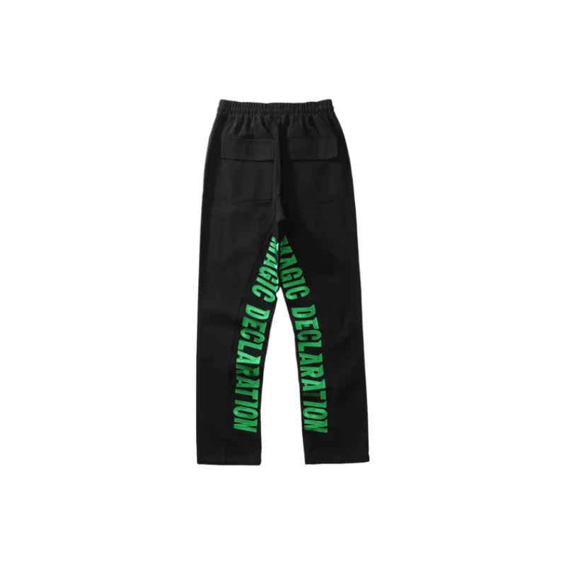 Fluorescent Casual Micro flares Trousers-1
