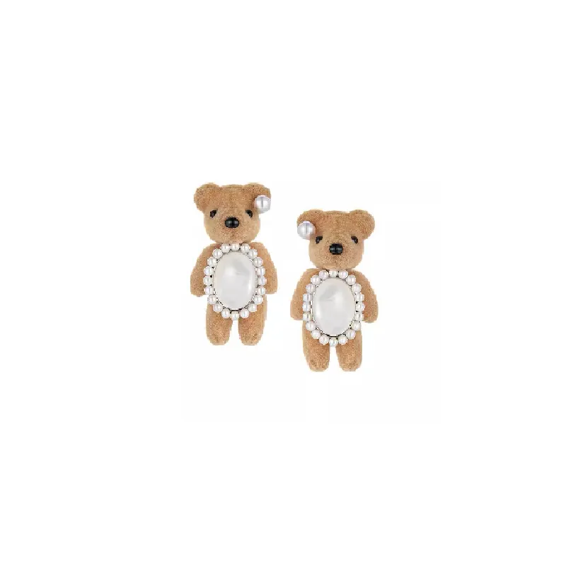 Cute Gemstone Pearl Earring