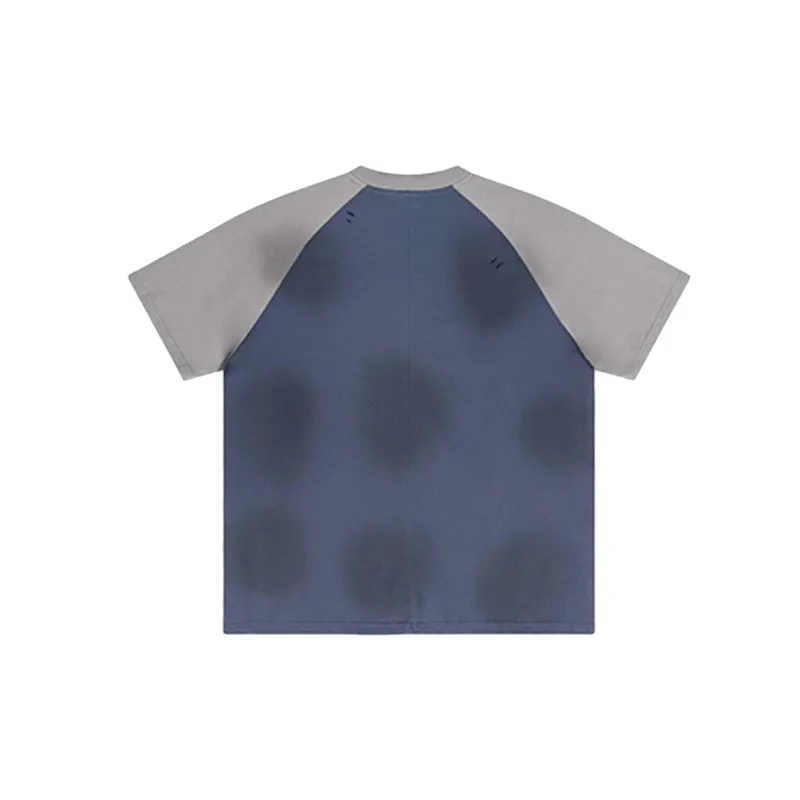 Preppy Contrast Color Cotton T Shirt-11