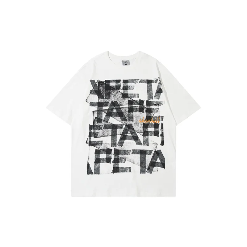 Casual Loose Combed Cotton T-Shirt-4