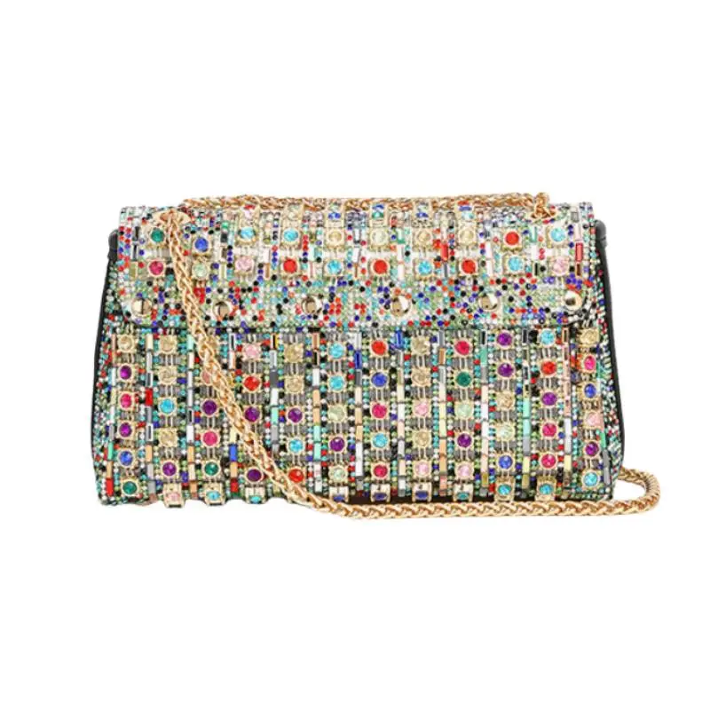 Retro Rhinestone Shoulder Bag-1