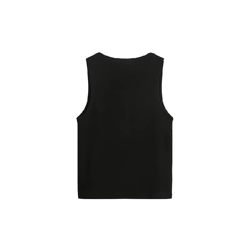 Casual Fashionable Cotton Blended Fabric Vest-5