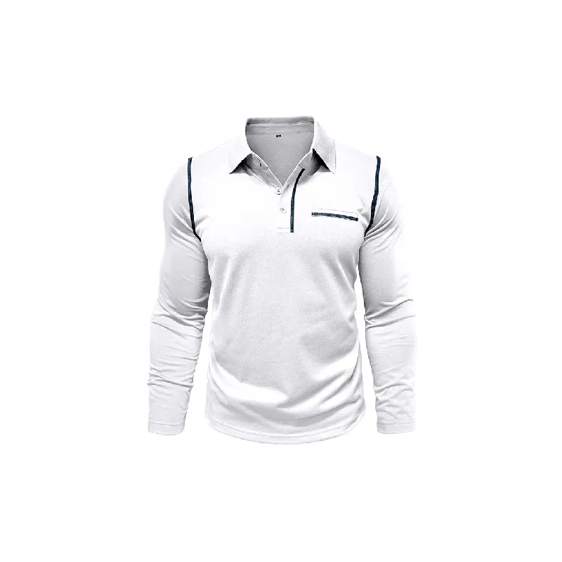 Fashionable Long Sleeve Polo-11