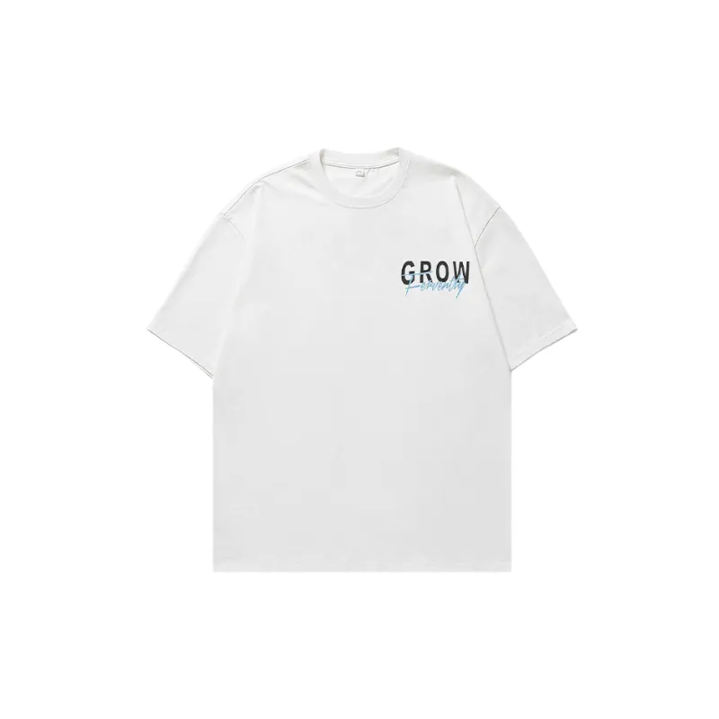 Casual Letter 100% Cotton T Shirt-2