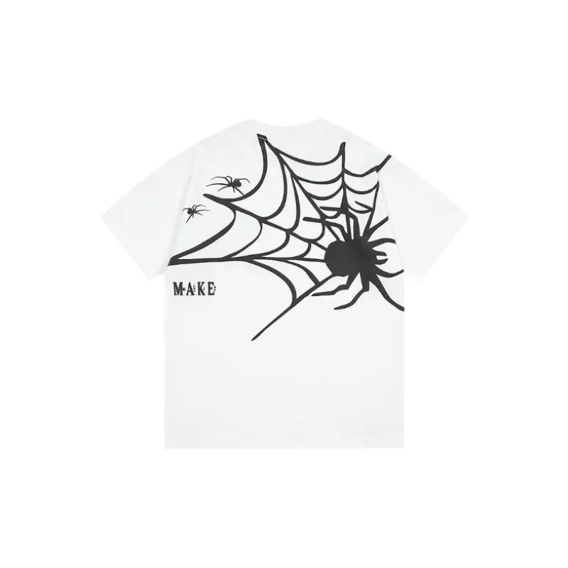 Retro Spider Bubble Print T Shirt-1