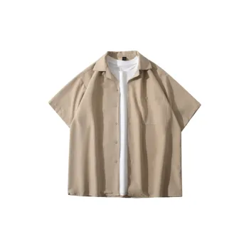 Retro Casual Blended Synthetic Fabrics Shirt