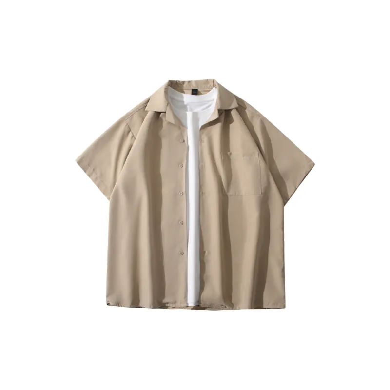 Retro Casual Blended Synthetic Fabrics Shirt-8