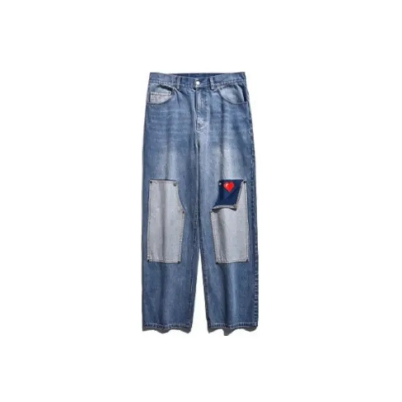 Retro Trendy Patch Pants-3