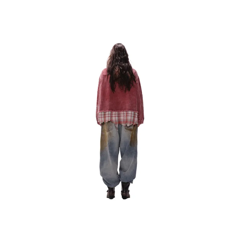 Retro Distress Denim Jacket-9