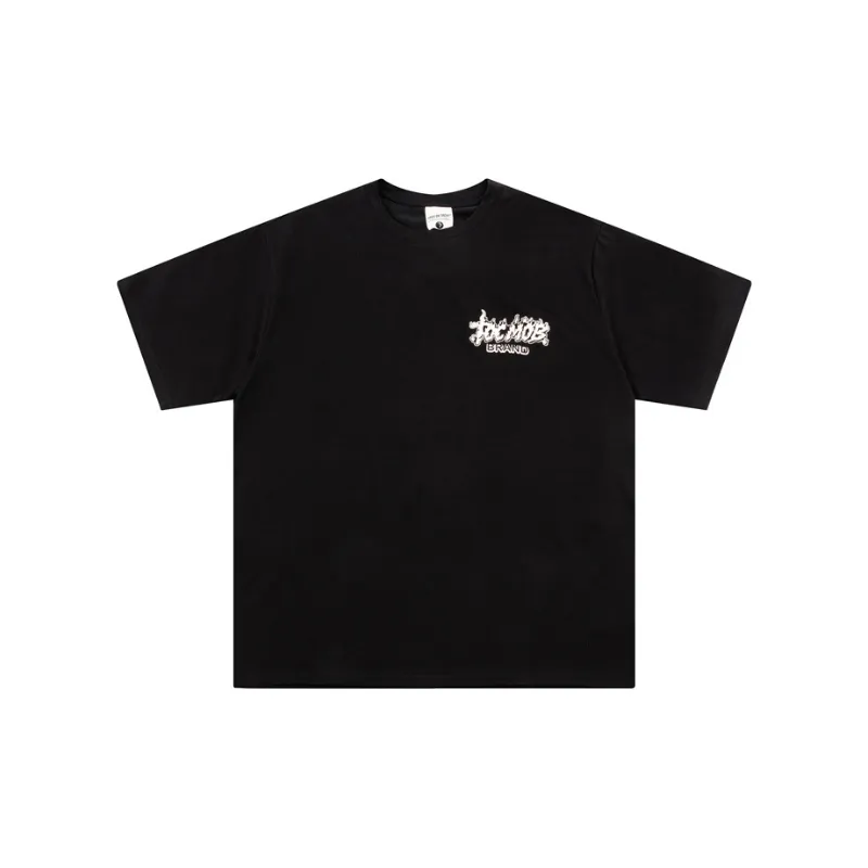 Retro Flame Print T Shirt-4