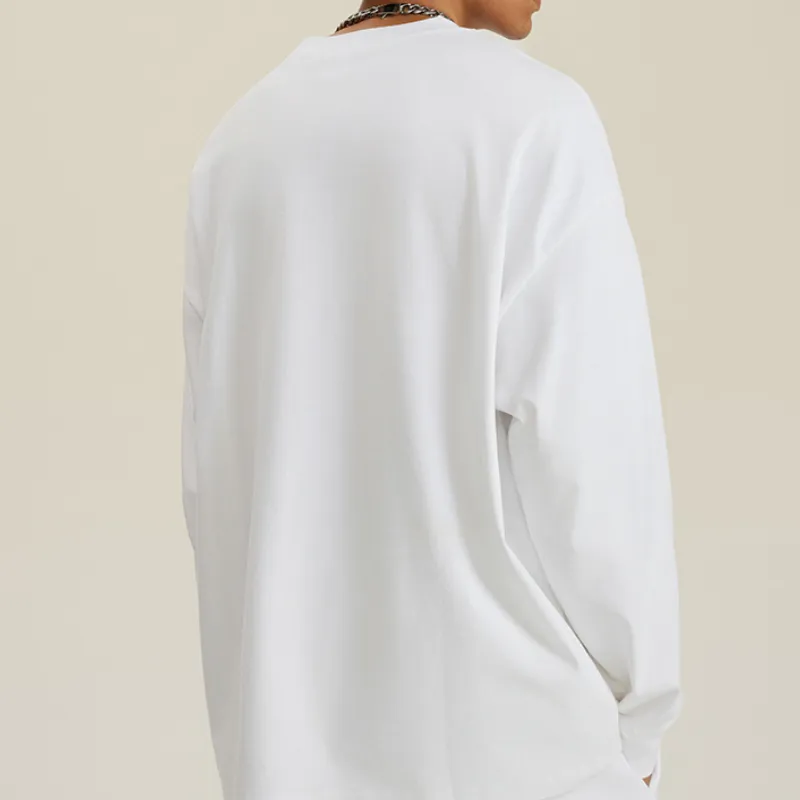 Fashionable Loose 100% Cotton T Shirt-3