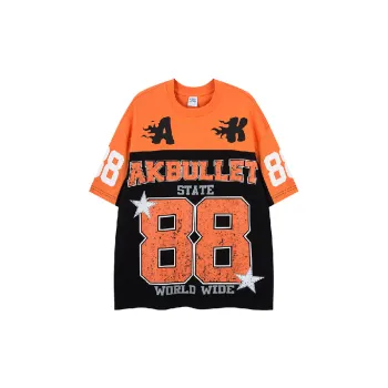 Retro Trendy Combed Cotton T-Shirt