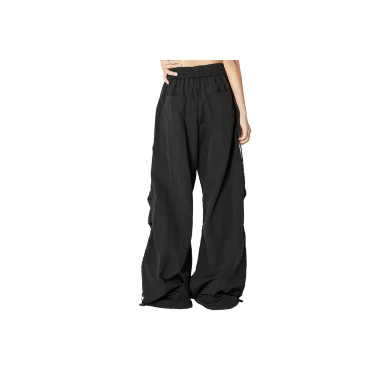 Side Stripe Splicing Wide Legged Casual Pants-9
