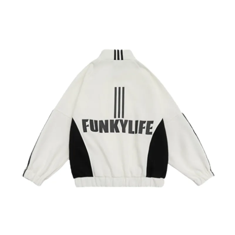 Color matching Striped Niche Design Jacket-1