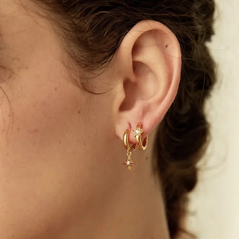 Elegant Star Geometric Earring-3