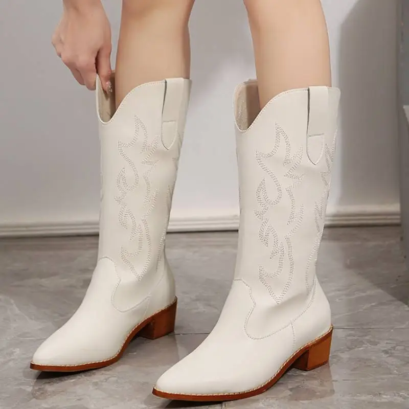 Basics Simple Mid Calf Boots-5